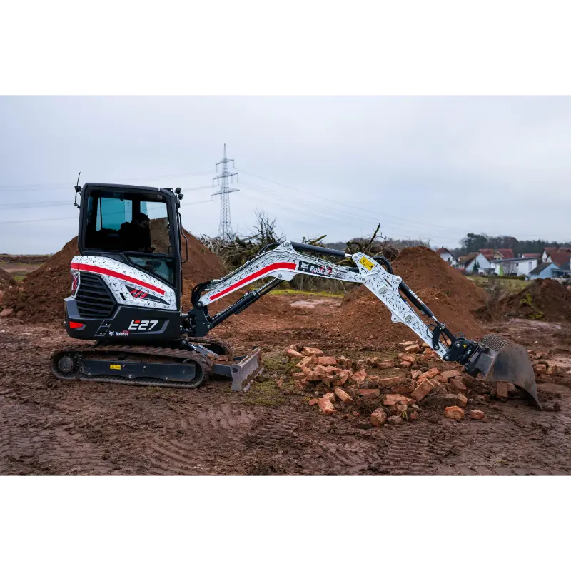 Bobcat E27 Minibagger bei der Arbeit